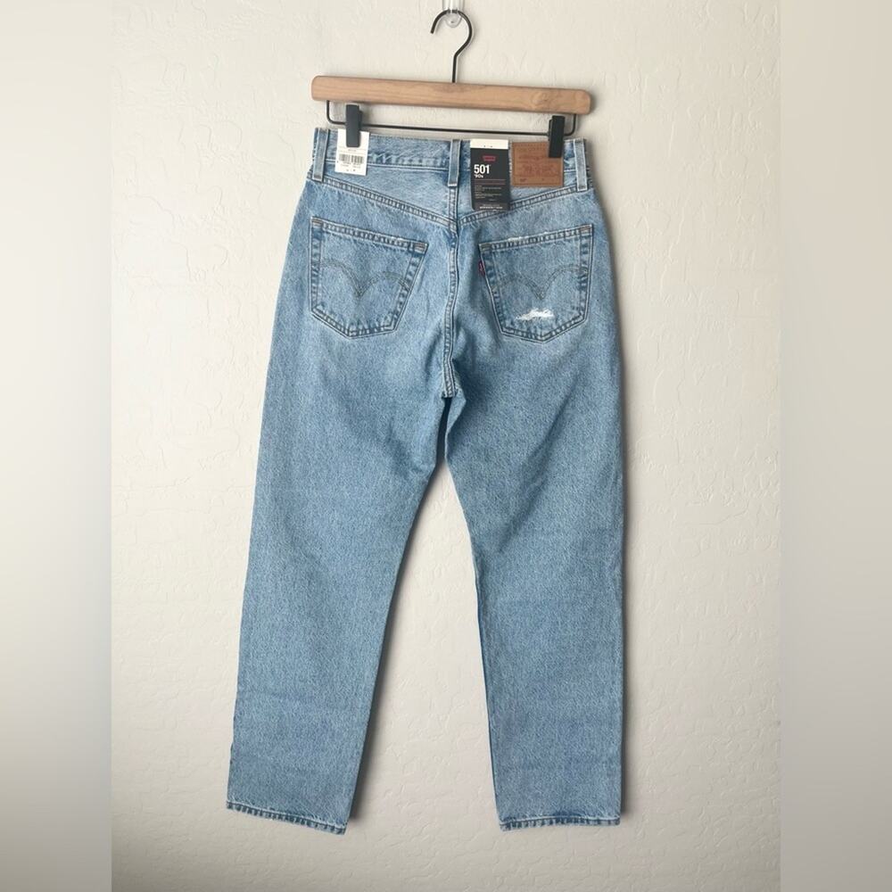 NWT Levi’s 501 90’s jeans light wash 26 - Picture 6 of 14